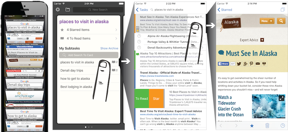Bento Browser: Complex Mobile Search Without Tabs